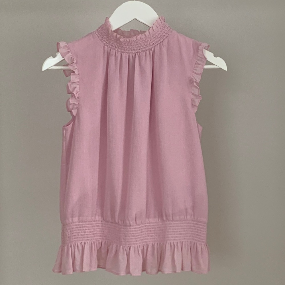 JCrew Lilac Ruffle Tank, XS